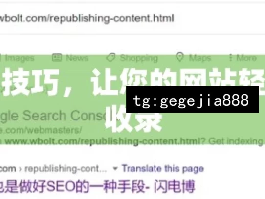 掌握这些技巧，让您的网站轻松被谷歌收录，掌握技巧助网站被谷歌收录