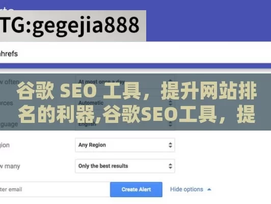 谷歌 SEO 工具，提升网站排名的利器,谷歌SEO工具，提升网站排名的利器