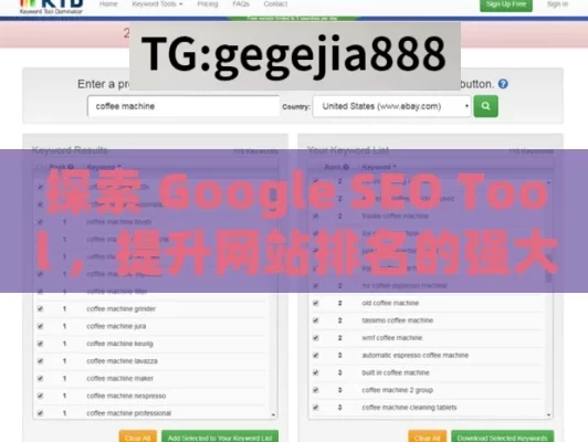 探索 Google SEO Tool ，提升网站排名的强大助力