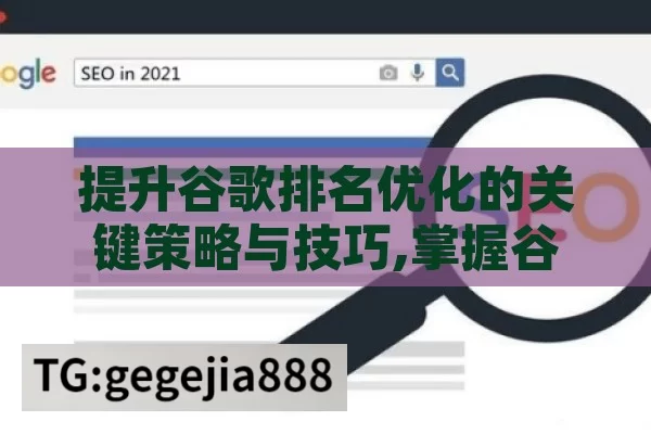 提升谷歌排名优化的关键策略与技巧,掌握谷歌排名优化，提升网站流量