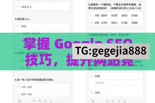 掌握 Google SEO 技巧，提升网站竞争力,Google SEO技巧，提升网站排名的必备策略