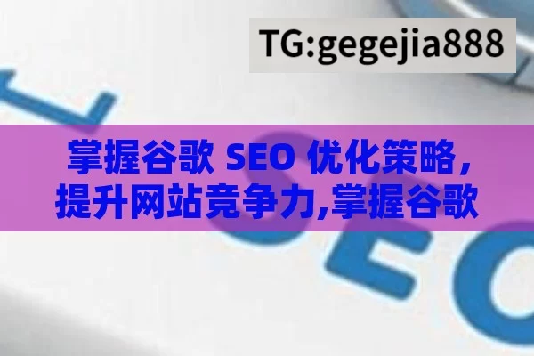 掌握谷歌 SEO 优化策略，提升网站竞争力,掌握谷歌SEO优化的秘诀