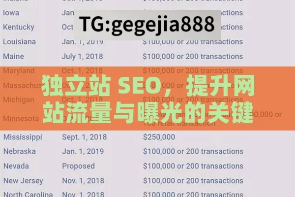 独立站 SEO，提升网站流量与曝光的关键,独立站SEO，解锁跨境电商成功密码