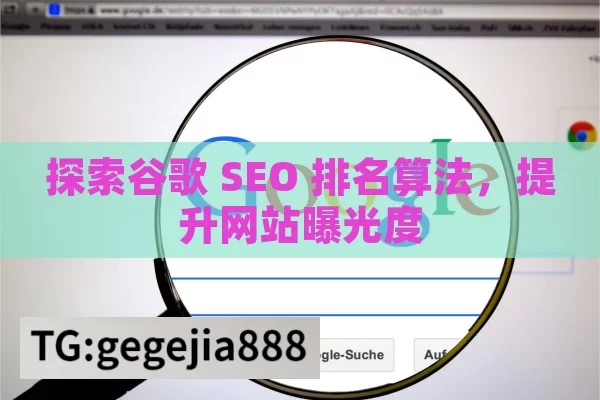 探索谷歌 SEO 排名算法，提升网站曝光度