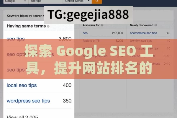 探索 Google SEO 工具，提升网站排名的利器,掌握Google SEO工具，提升网站排名的秘诀